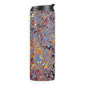 モダン抽象芸術赤黄色 タンブラー (回転左)