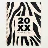 モダン抽象芸術週および月 プランナー手帳 (正面)