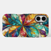 モダン抽象芸術離れとモノグラムカスタムの Case-Mate iPhoneケース (裏面 (横))