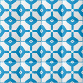 モダン抽象芸術青の白いブロックのドットのパターン タイル