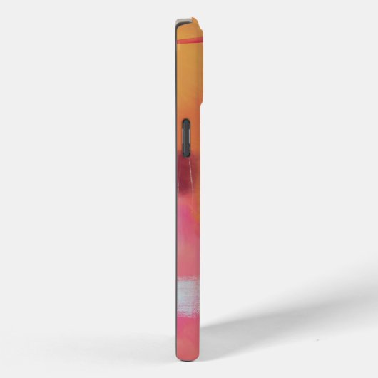 モダン抽象芸術黄パーソナライズされた色 Case-Mate iPhoneケース (裏面 / 右)