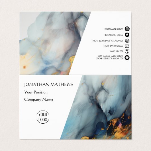 モダン抽象芸術3 名刺 (外部フラット)