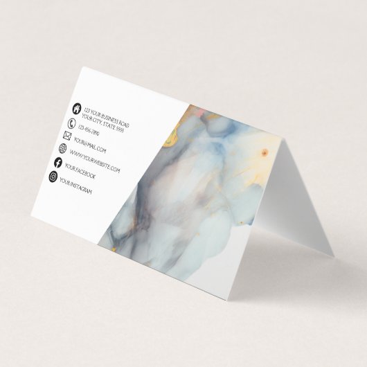 モダン抽象芸術3 名刺 (裏面)