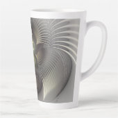 モダン抽象芸術3Dシェイプフラクタルアート カフェラテマグ (右)