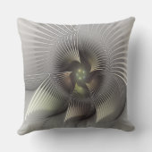 モダン抽象芸術3Dシェイプフラクタルアート クッション (裏面)