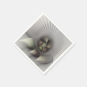 モダン抽象芸術3Dシェイプフラクタルアート スタンダードカクテルナプキン (角)