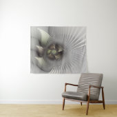 モダン抽象芸術3Dシェイプフラクタルアート タペストリー (インサイチュ(横))