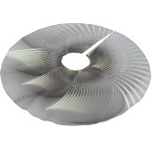 モダン抽象芸術3Dシェイプフラクタルアート ブラッシュドポリエステルツリースカート (アングル)