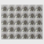 モダン抽象芸術3Dシェイプフラクタルアート ラッピングペーパー (フラット)