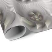 モダン抽象芸術3Dシェイプフラクタルアート ラッピングペーパー (ロールコーナー)