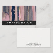 モダン抽象芸術 |インテリアデザイナー 名刺 (正面/裏面)