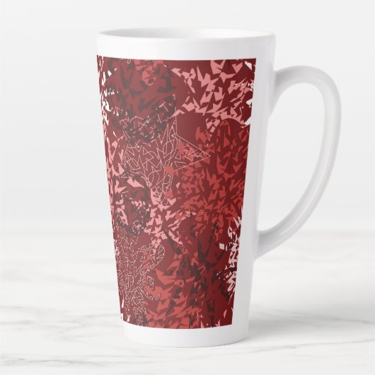 モダン抽象芸術 カフェラテマグ (右)