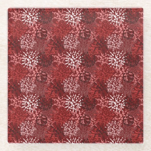 モダン抽象芸術 ガラスコースター (正面)