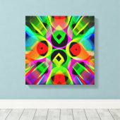 モダン抽象芸術 キャンバスプリント (インサイチュ (ウッドフロア))