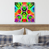 モダン抽象芸術 キャンバスプリント (インサイチュ (寝室))