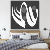 モダン抽象芸術 キャンバスプリント (インサイチュ (寝室))