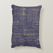 モダン抽象芸術、サーコンテンポラリーフェスパターンdesi アクセントクッション (裏面(縦))