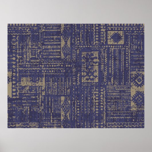 モダン抽象芸術、サーコンテンポラリーフェスパターンdesi ポスター (正面)