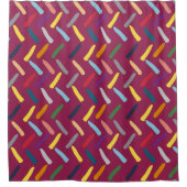 モダン抽象芸術 シャワーカーテン (正面)