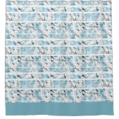 モダン抽象芸術 シャワーカーテン (正面)