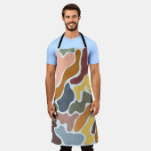 モダン抽象芸術、トーン自然イラストレーション。 エプロン (着用した状態)