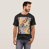 モダン抽象芸術、トーン自然イラストレーション。 Tシャツ (正面フル)