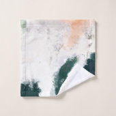 モダン抽象芸術 バスタオルセット (ウォッシュタオル)