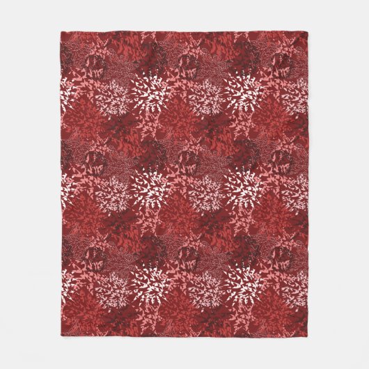 モダン抽象芸術 フリースブランケット (正面)