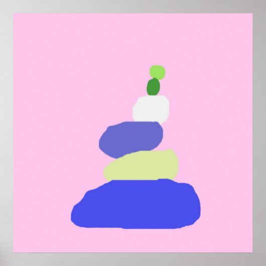 モダン抽象芸術 ポスター (正面)