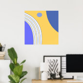 モダン抽象芸術 ポスター (ホームオフィス)