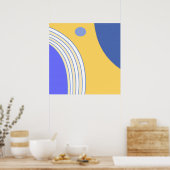 モダン抽象芸術 ポスター (キッチン)