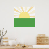 モダン抽象芸術 ポスター (キッチン)