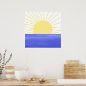 モダン抽象芸術 ポスター (キッチン)