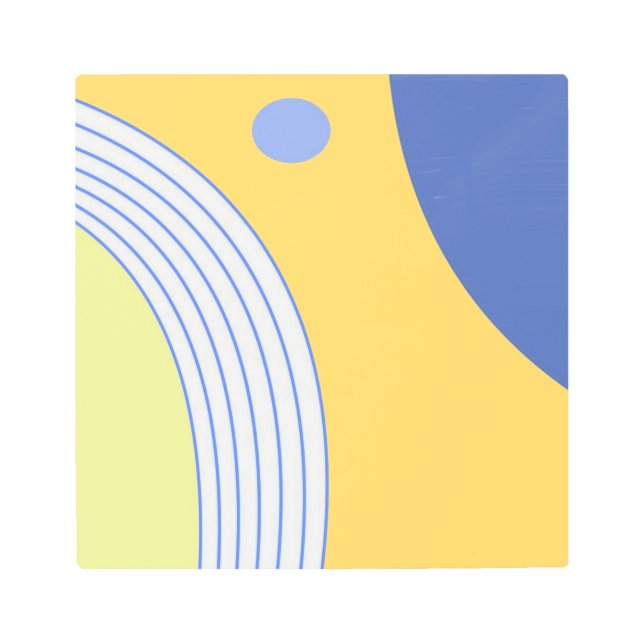 モダン抽象芸術 メタルプリント (正面)