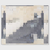 モダン抽象芸術 ラッピングペーパー (フラット)