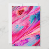 モダン抽象芸術 |卒業パーティー招待状 招待状 (裏面)