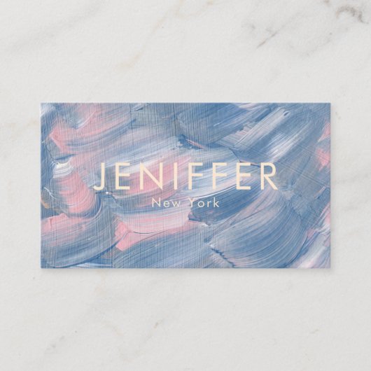 モダン抽象芸術 名刺 (正面)