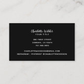 モダン抽象芸術 | 名刺 (裏面)