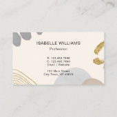 モダン抽象芸術 名刺 (裏面)