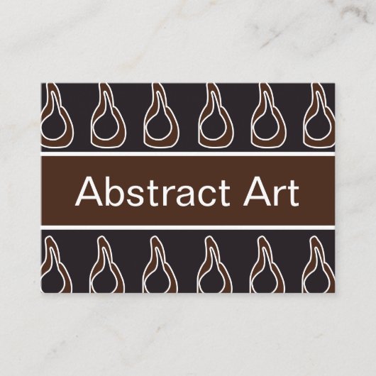 モダン抽象芸術 名刺 (正面)
