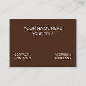 モダン抽象芸術 名刺 (裏面)
