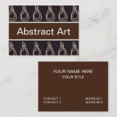 モダン抽象芸術 名刺 (正面/裏面)