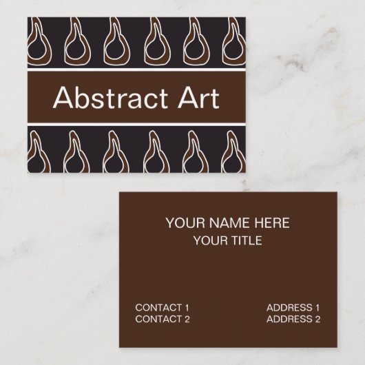 モダン抽象芸術 名刺 (正面/裏面)