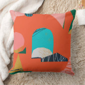 モダン抽象芸術 – 幾何形状パタカラフルー クッション (ブランケット)