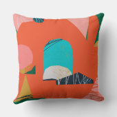 モダン抽象芸術 – 幾何形状パタカラフルー クッション (裏面)