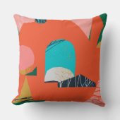 モダン抽象芸術 – 幾何形状パタカラフルー クッション (正面)