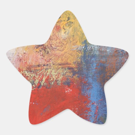 モダン抽象芸術 星シール (正面)