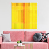 モダン抽象芸術 |柑橘系カラフルカラー キャンバスプリント (インサイチュ (リビング))