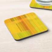 モダン抽象芸術 |柑橘系カラフルカラー コースター (左側)