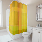 モダン抽象芸術 |柑橘系カラフルカラー シャワーカーテン (インサイチュ)